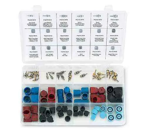 Master Service Port Cap and Valve Core Assortment Kit 2683